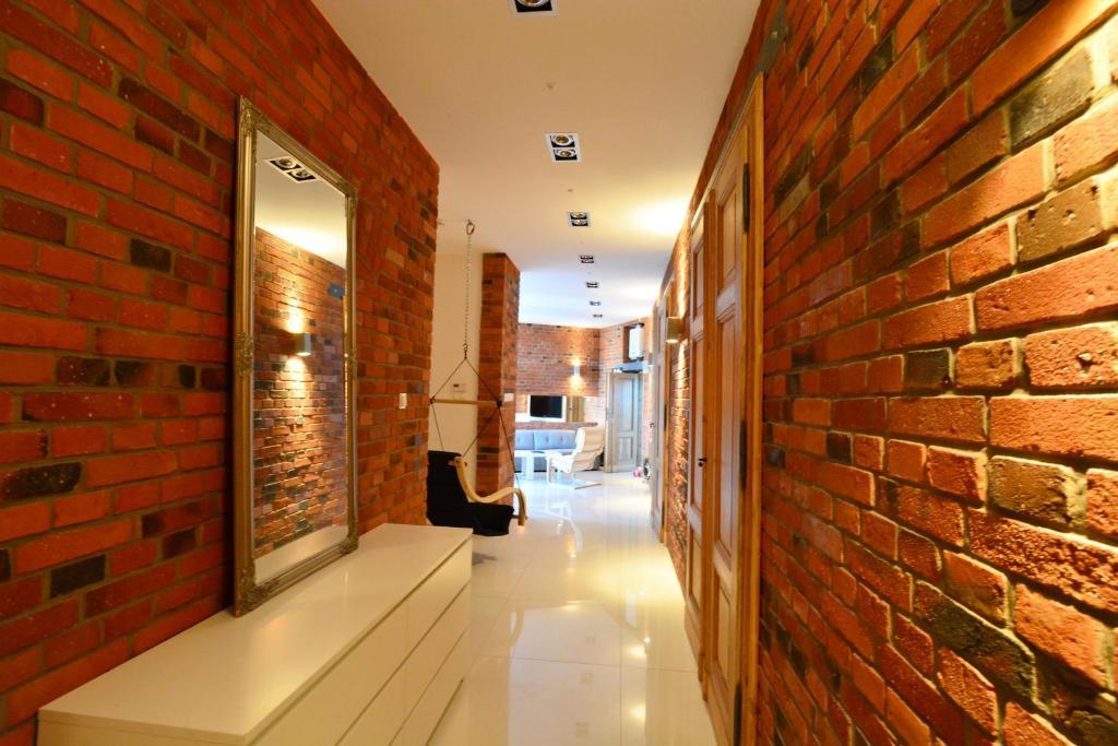 The Loft - brick corridor interior in Gliwice